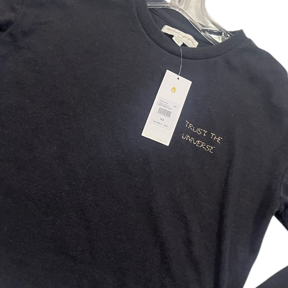NWT Spiritual Gangster Trust The Universe Stitch Crop Long Sleeve Top Size XS - Picture 6 of 10